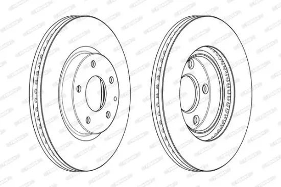 Bremsscheibe Vorderachse FERODO DDF2463C Bild Bremsscheibe Vorderachse FERODO DDF2463C