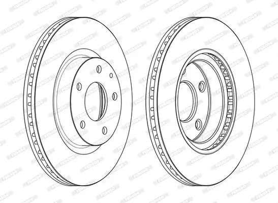 Bremsscheibe FERODO DDF2465C Bild Bremsscheibe FERODO DDF2465C