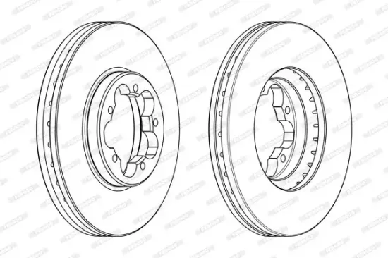 Bremsscheibe Vorderachse FERODO DDF2469 Bild Bremsscheibe Vorderachse FERODO DDF2469