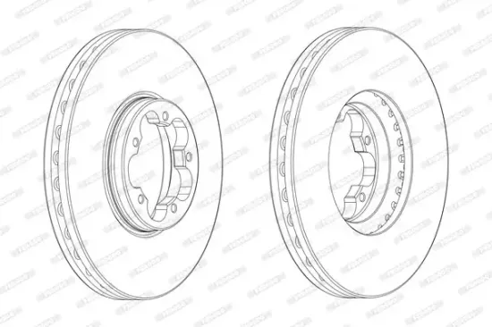 Bremsscheibe Vorderachse FERODO DDF2470-1 Bild Bremsscheibe Vorderachse FERODO DDF2470-1