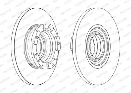 Bremsscheibe Hinterachse FERODO DDF2471 Bild Bremsscheibe Hinterachse FERODO DDF2471