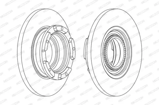 Bremsscheibe Hinterachse FERODO DDF2472 Bild Bremsscheibe Hinterachse FERODO DDF2472