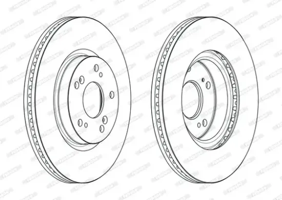 Bremsscheibe Vorderachse FERODO DDF2473C Bild Bremsscheibe Vorderachse FERODO DDF2473C