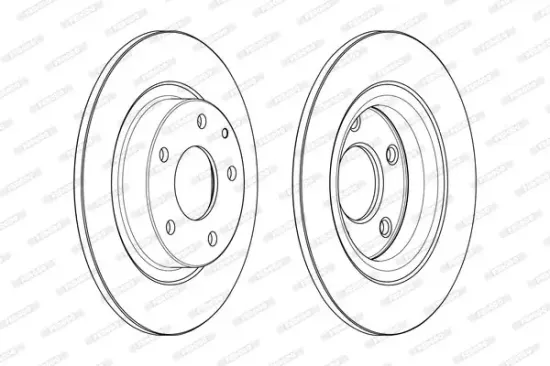 Bremsscheibe Hinterachse FERODO DDF2477C Bild Bremsscheibe Hinterachse FERODO DDF2477C