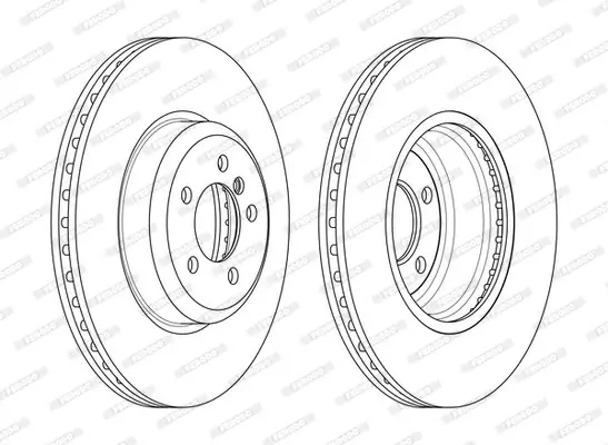 Bremsscheibe Vorderachse FERODO DDF2479C-1 Bild Bremsscheibe Vorderachse FERODO DDF2479C-1