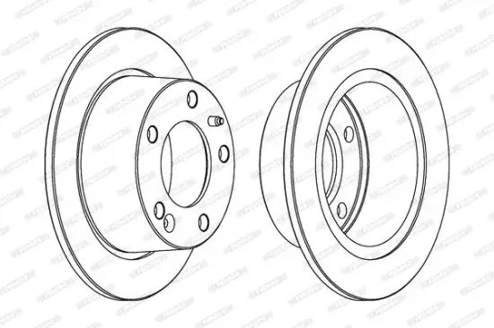 Bremsscheibe Hinterachse FERODO DDF247 Bild Bremsscheibe Hinterachse FERODO DDF247
