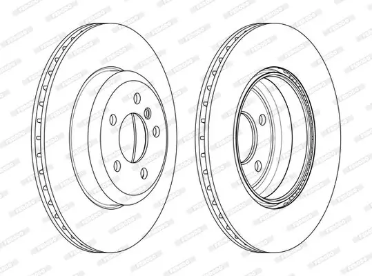Bremsscheibe Hinterachse FERODO DDF2480C Bild Bremsscheibe Hinterachse FERODO DDF2480C