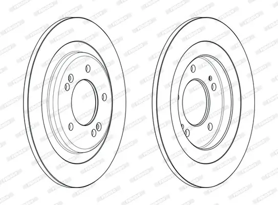 Bremsscheibe FERODO DDF2482C Bild Bremsscheibe FERODO DDF2482C