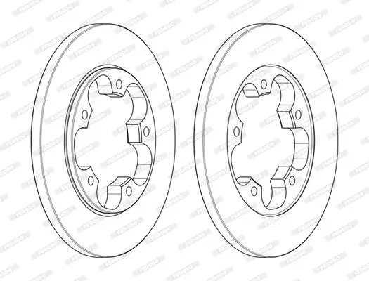 Bremsscheibe Hinterachse FERODO DDF2484C Bild Bremsscheibe Hinterachse FERODO DDF2484C