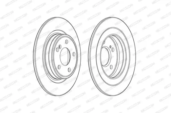 Bremsscheibe Hinterachse FERODO DDF2486C Bild Bremsscheibe Hinterachse FERODO DDF2486C