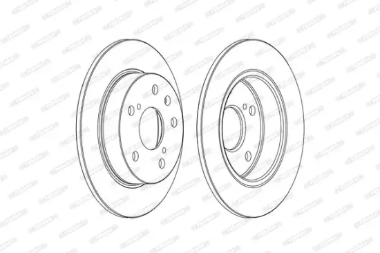 Bremsscheibe Hinterachse FERODO DDF2493C Bild Bremsscheibe Hinterachse FERODO DDF2493C