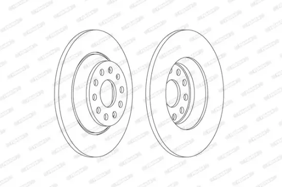 Bremsscheibe FERODO DDF2506C Bild Bremsscheibe FERODO DDF2506C