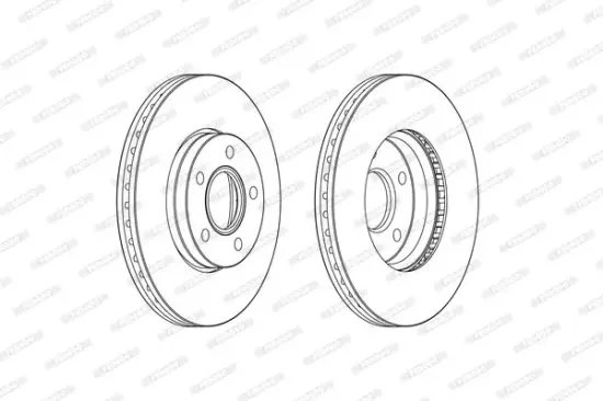 Bremsscheibe FERODO DDF2509C Bild Bremsscheibe FERODO DDF2509C