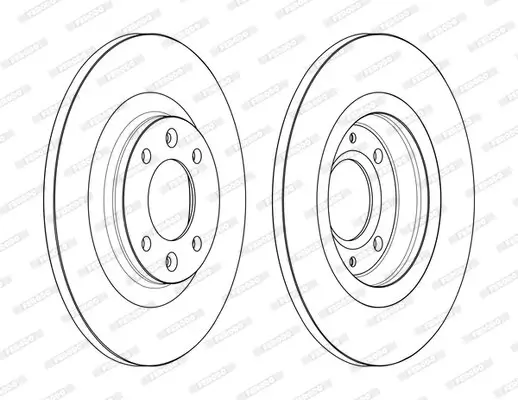 Bremsscheibe FERODO DDF2511C Bild Bremsscheibe FERODO DDF2511C