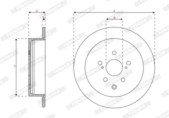 Bremsscheibe Hinterachse FERODO DDF2519C Bild Bremsscheibe Hinterachse FERODO DDF2519C
