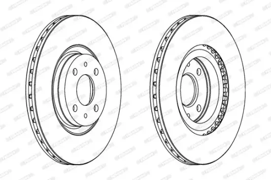 Bremsscheibe FERODO DDF252C Bild Bremsscheibe FERODO DDF252C