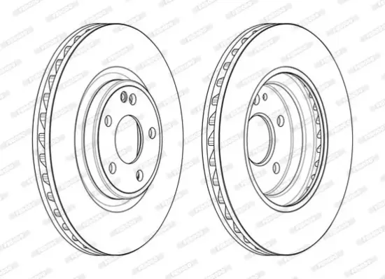 Bremsscheibe Vorderachse FERODO DDF2545C Bild Bremsscheibe Vorderachse FERODO DDF2545C