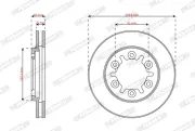 Bremsscheibe Vorderachse FERODO DDF2568