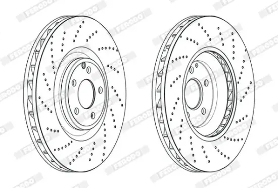 Bremsscheibe Vorderachse FERODO DDF2610C-1 Bild Bremsscheibe Vorderachse FERODO DDF2610C-1