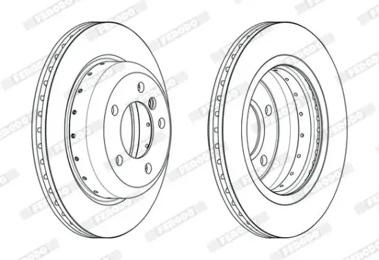 Bremsscheibe Vorderachse FERODO DDF2617VC-1 Bild Bremsscheibe Vorderachse FERODO DDF2617VC-1