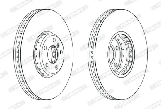 Bremsscheibe Vorderachse rechts FERODO DDF2619RVC-1 Bild Bremsscheibe Vorderachse rechts FERODO DDF2619RVC-1