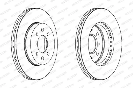 Bremsscheibe Vorderachse FERODO DDF261 Bild Bremsscheibe Vorderachse FERODO DDF261