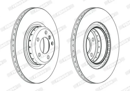 Bremsscheibe Hinterachse FERODO DDF2623VC-1 Bild Bremsscheibe Hinterachse FERODO DDF2623VC-1