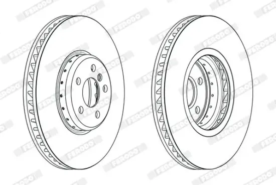 Bremsscheibe FERODO DDF2625LVC-1 Bild Bremsscheibe FERODO DDF2625LVC-1