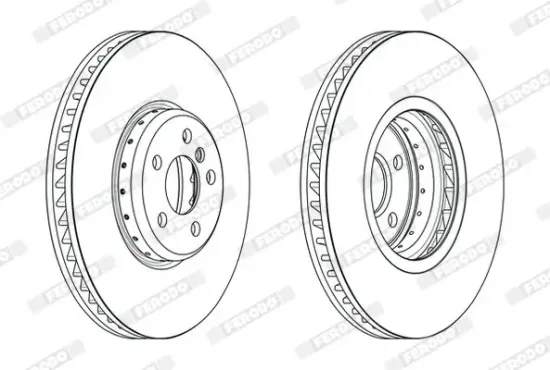 Bremsscheibe FERODO DDF2625RVC-1 Bild Bremsscheibe FERODO DDF2625RVC-1