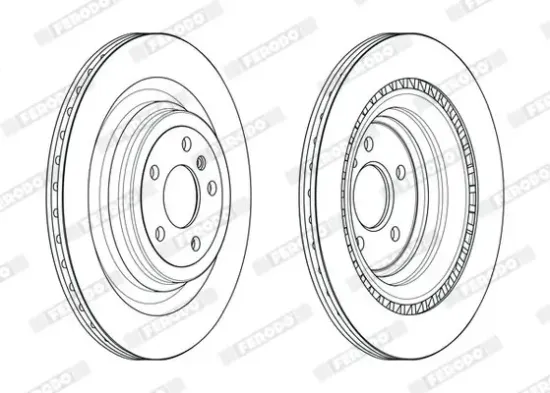 Bremsscheibe Hinterachse FERODO DDF2630C Bild Bremsscheibe Hinterachse FERODO DDF2630C