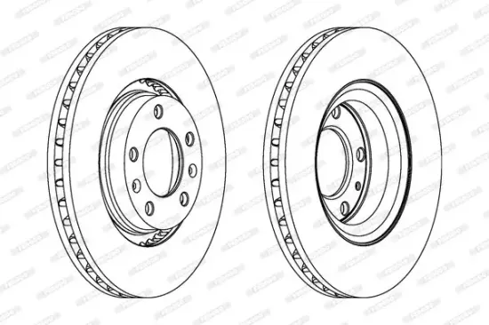 Bremsscheibe Vorderachse FERODO DDF264 Bild Bremsscheibe Vorderachse FERODO DDF264