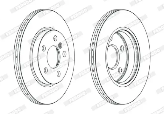 Bremsscheibe Vorderachse FERODO DDF2651C Bild Bremsscheibe Vorderachse FERODO DDF2651C