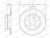 Bremsscheibe Hinterachse FERODO DDF2665VC-1 Bild Bremsscheibe Hinterachse FERODO DDF2665VC-1