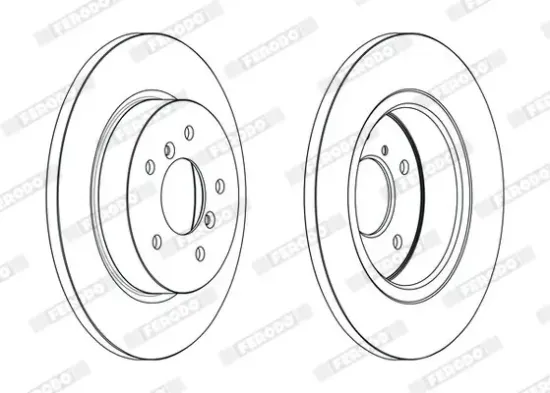 Bremsscheibe Hinterachse FERODO DDF2683C Bild Bremsscheibe Hinterachse FERODO DDF2683C