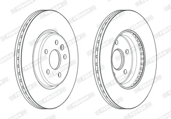 Bremsscheibe Vorderachse FERODO DDF2684C Bild Bremsscheibe Vorderachse FERODO DDF2684C