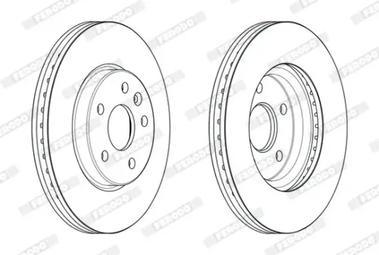 Bremsscheibe Vorderachse FERODO DDF2685C Bild Bremsscheibe Vorderachse FERODO DDF2685C