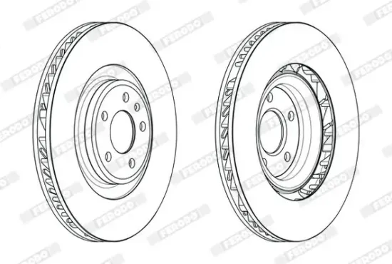 Bremsscheibe Vorderachse rechts FERODO DDF2686RC-1 Bild Bremsscheibe Vorderachse rechts FERODO DDF2686RC-1