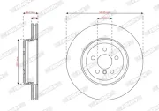 Bremsscheibe Vorderachse FERODO DDF2862VC-1
