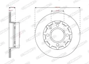 Bremsscheibe FERODO DDF2985C