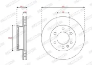 Bremsscheibe Vorderachse FERODO DDF3034-1