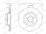 Bremsscheibe Vorderachse Vorderachse FERODO DDF3064C