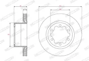 Bremsscheibe Hinterachse FERODO DDF3106C-1