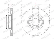 Bremsscheibe FERODO DDF3109C-1