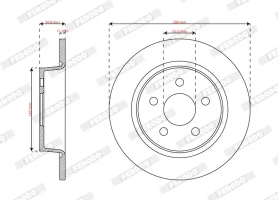 Bremsscheibe FERODO DDF3123