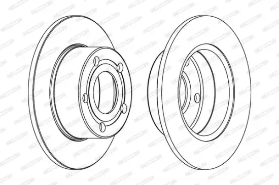 Bremsscheibe Hinterachse FERODO DDF321C Bild Bremsscheibe Hinterachse FERODO DDF321C