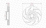 Bremsscheibe FERODO DDF3261C-1