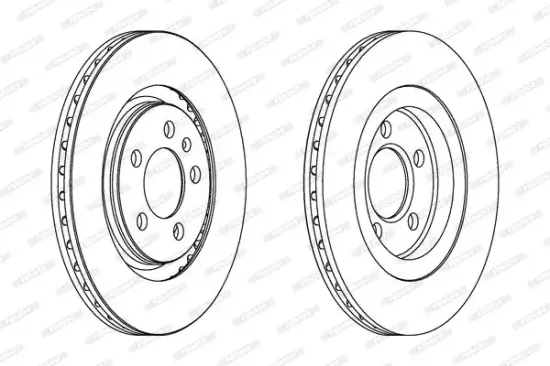 Bremsscheibe Vorderachse FERODO DDF332 Bild Bremsscheibe Vorderachse FERODO DDF332