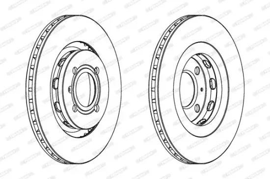 Bremsscheibe Vorderachse FERODO DDF339 Bild Bremsscheibe Vorderachse FERODO DDF339