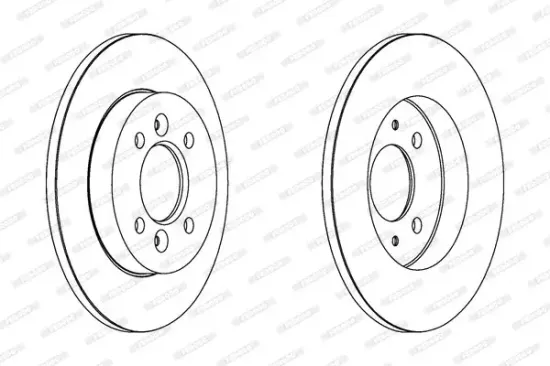 Bremsscheibe Hinterachse FERODO DDF362 Bild Bremsscheibe Hinterachse FERODO DDF362