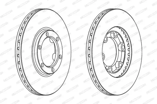 Bremsscheibe Vorderachse FERODO DDF385 Bild Bremsscheibe Vorderachse FERODO DDF385